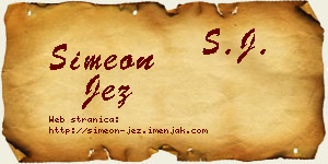 Simeon Jež vizit kartica